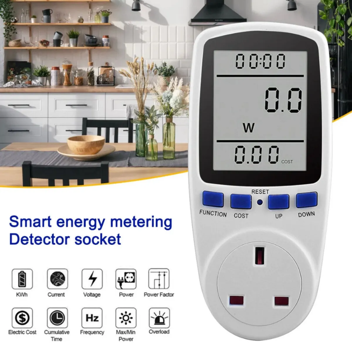2 x Plug-in Electricity Power Consumption Meter - Image 4
