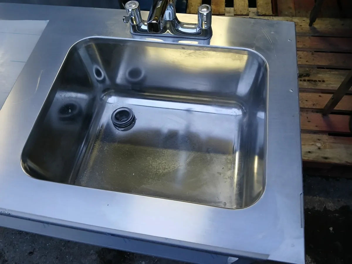 Stainless steel cabbinet /sink unit delivered - Image 3