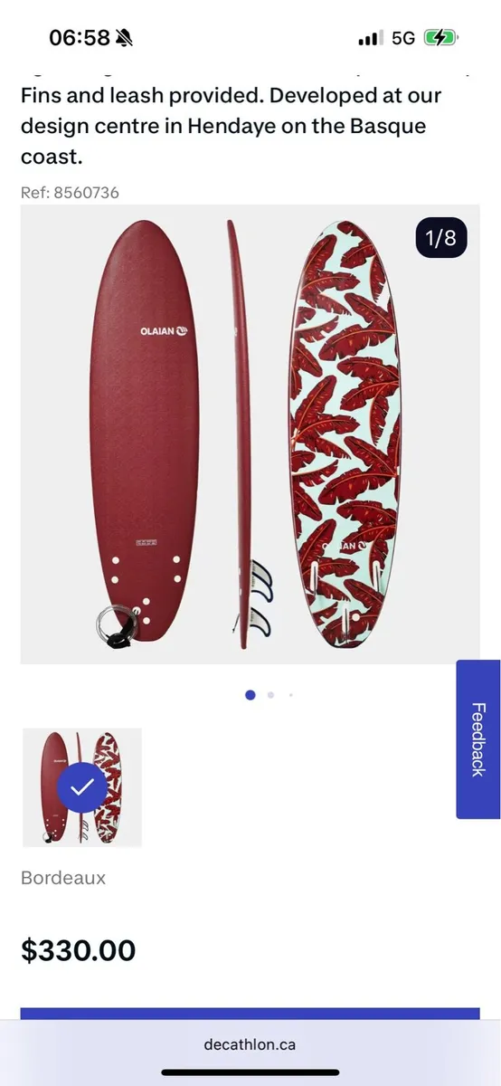 7 foot surfboard