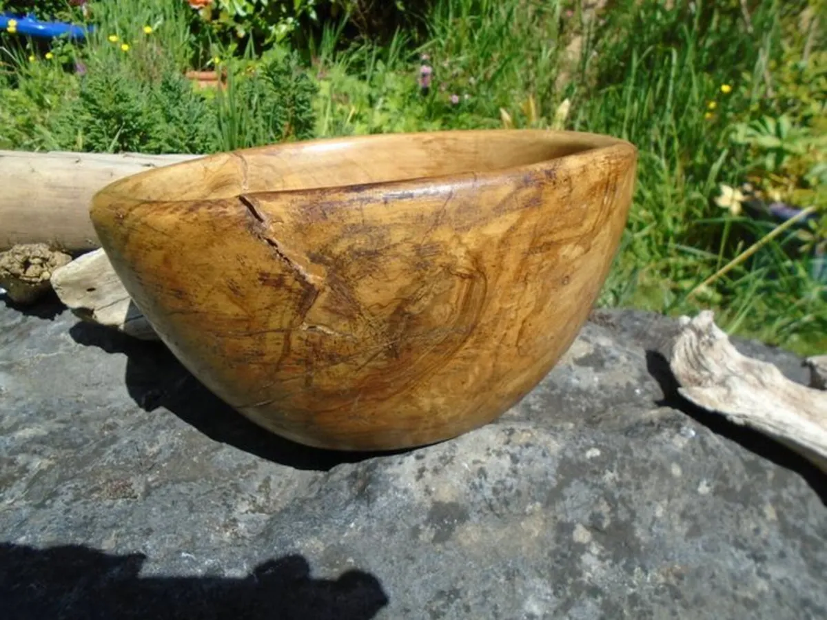 Wooden bowl, Fruit bowl, Home decor - Image 1
