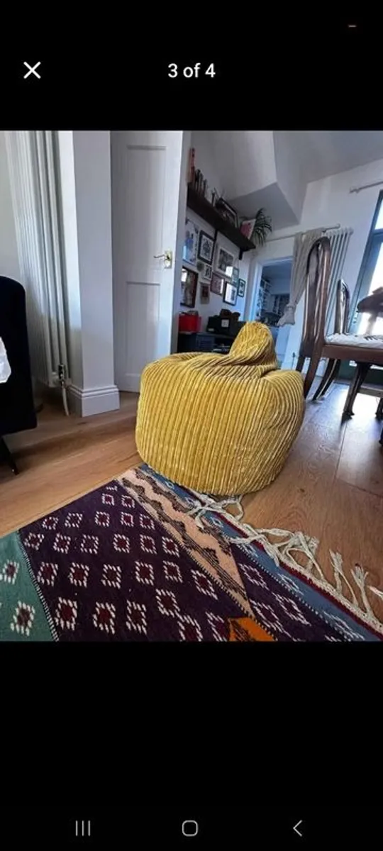 Mustard Yellow Kids Bean bag - Image 1