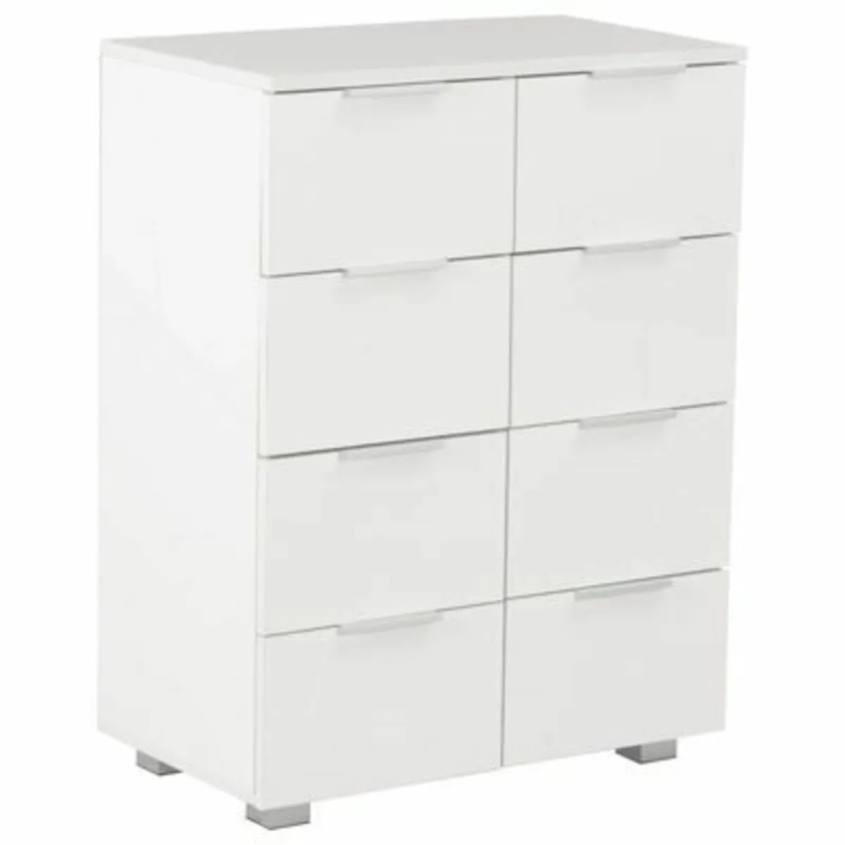 Sideboard High Gloss White 60x35x80 cm - Image 2