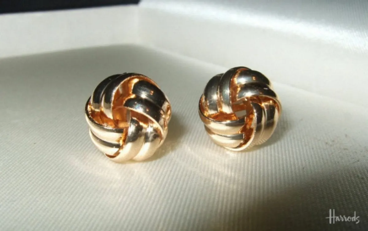 Vintage Harrods Clip-On Earrings-Unworn/Perfect - Image 3