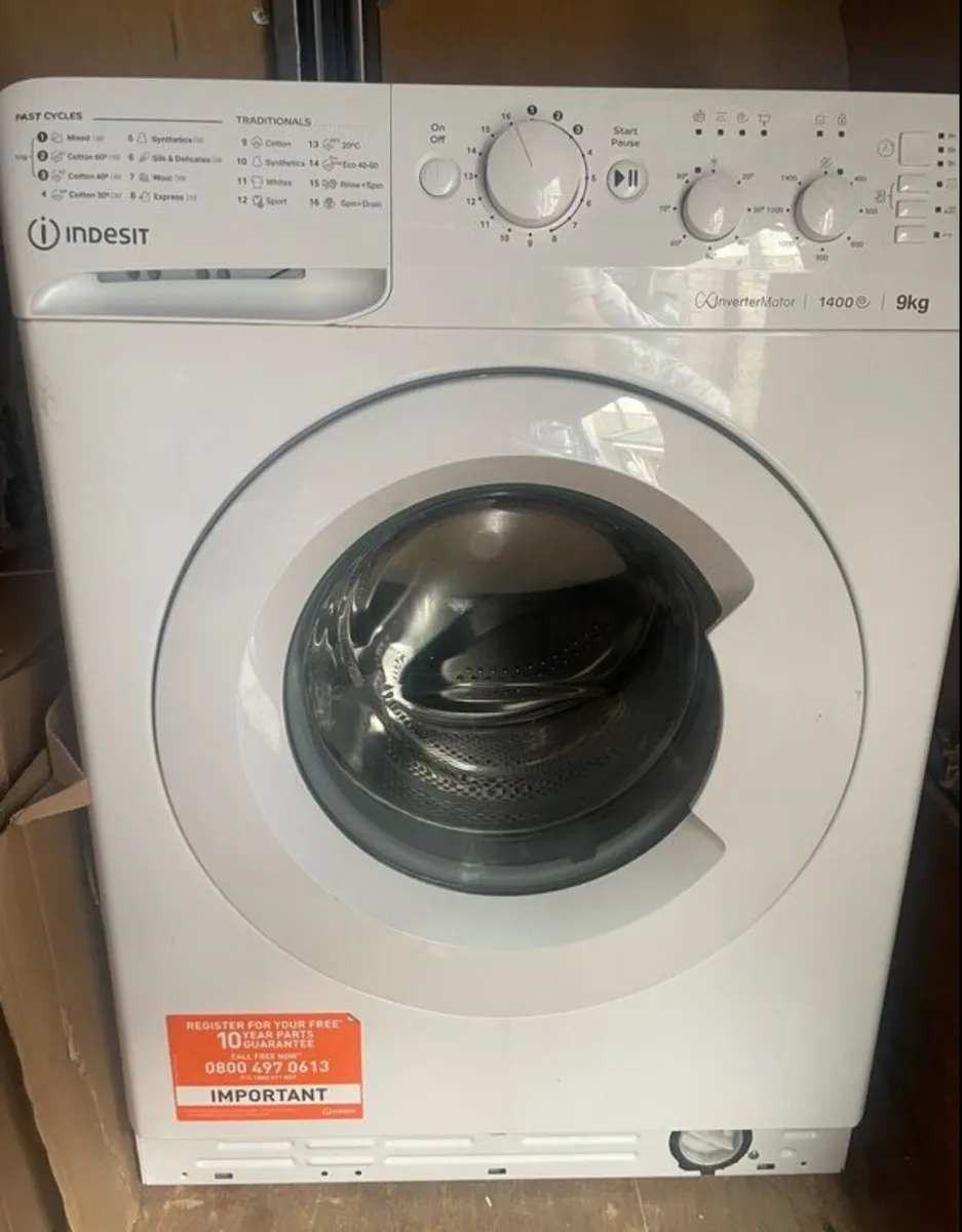 Under washing machine 10 months old . Working fine