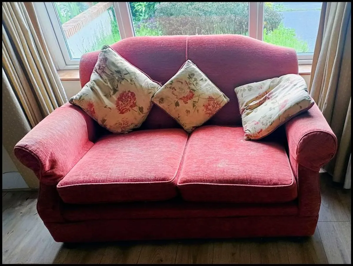 Red 2-Seater Sofa
