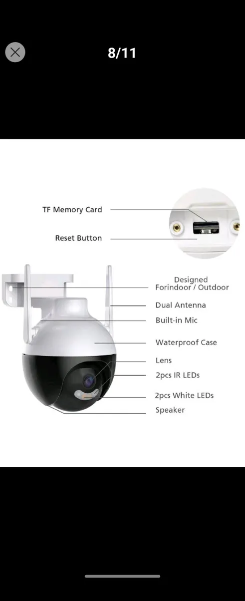 Reletech 5MP Surveillance Camera Outdoor WiFi - Image 1