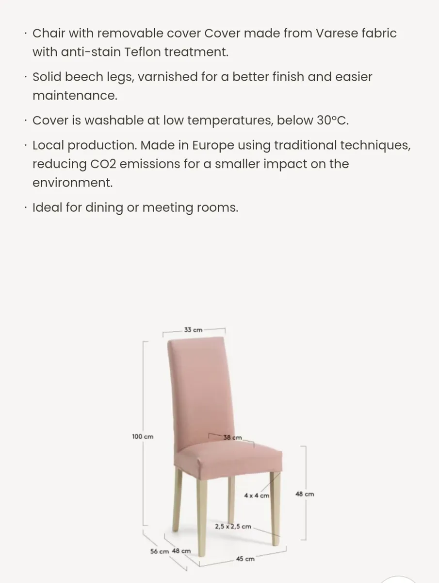 Dining chair by Kave x 2 - Image 2