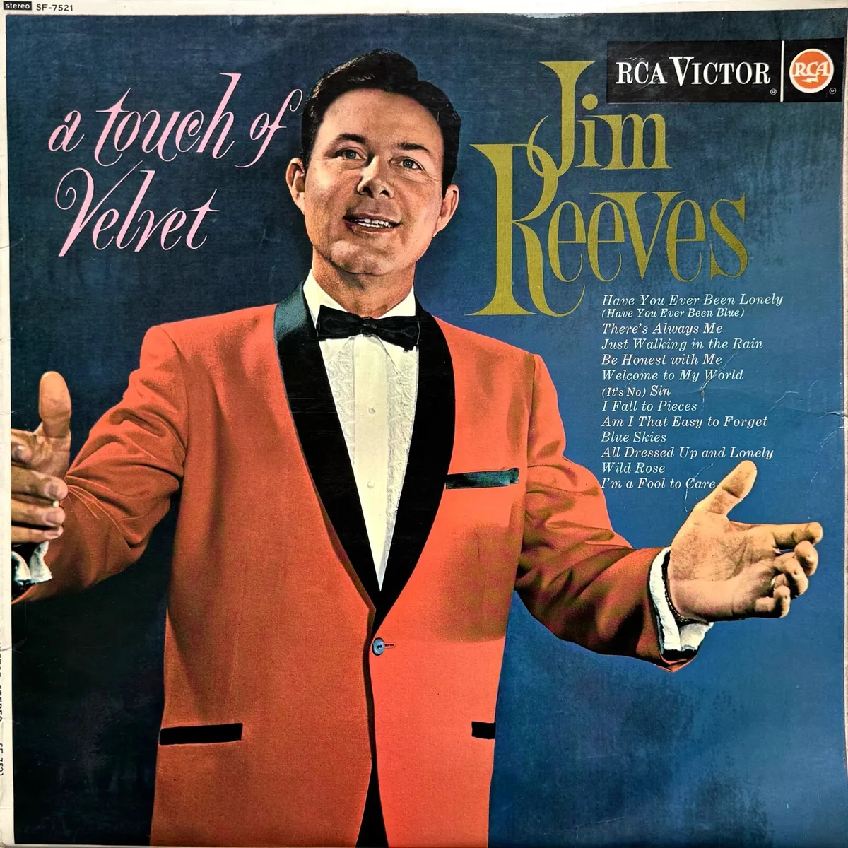 Vinyl LP - Jim Reeves - A touch of velvet - Image 1