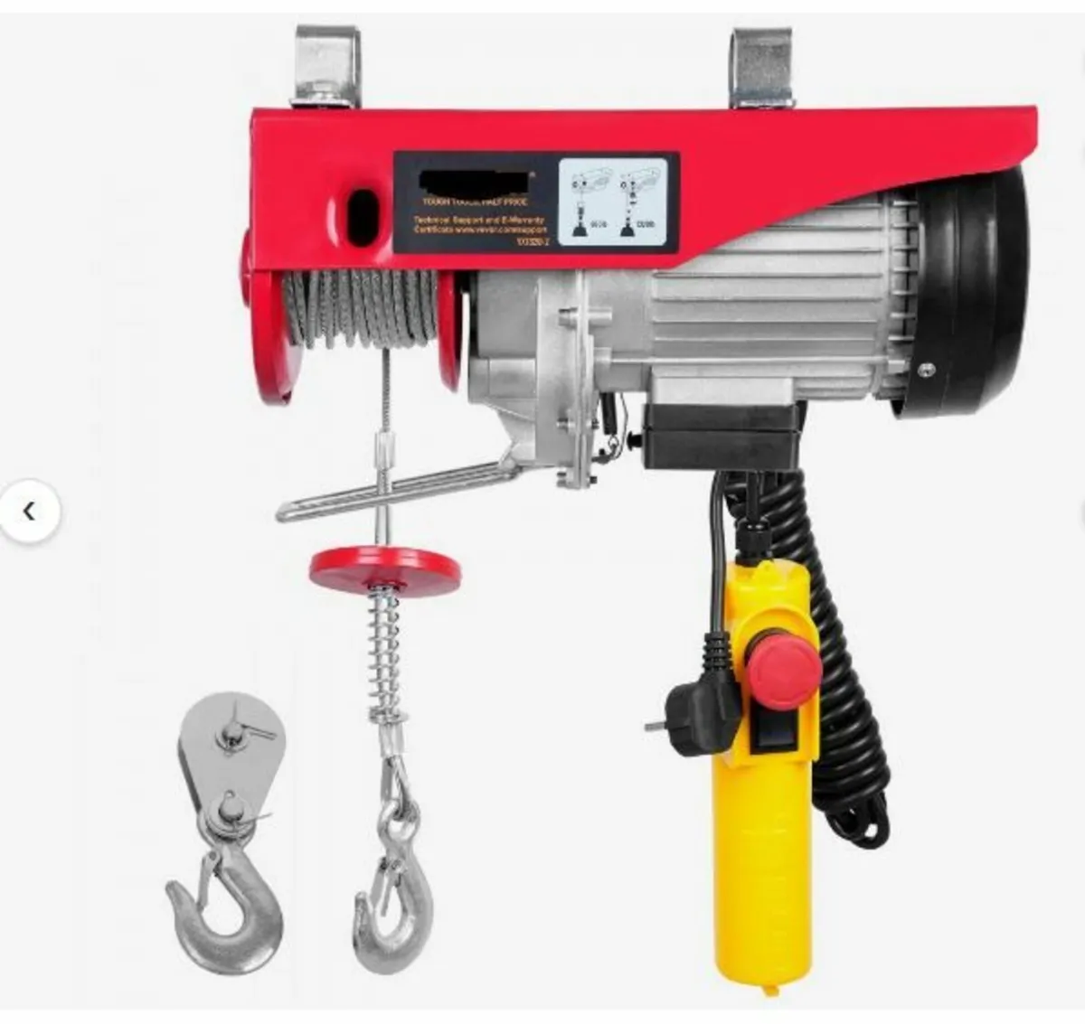 Electric Hoist, 1320 lbs Lifting Capacity, 1150W - Image 1