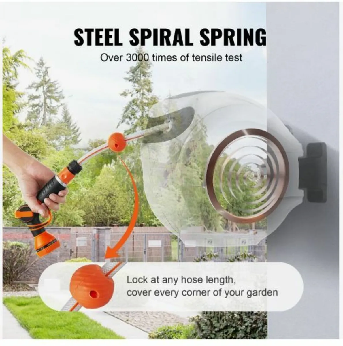 VEVOR Retractable Hose Reel Water Hose Reel - Image 3
