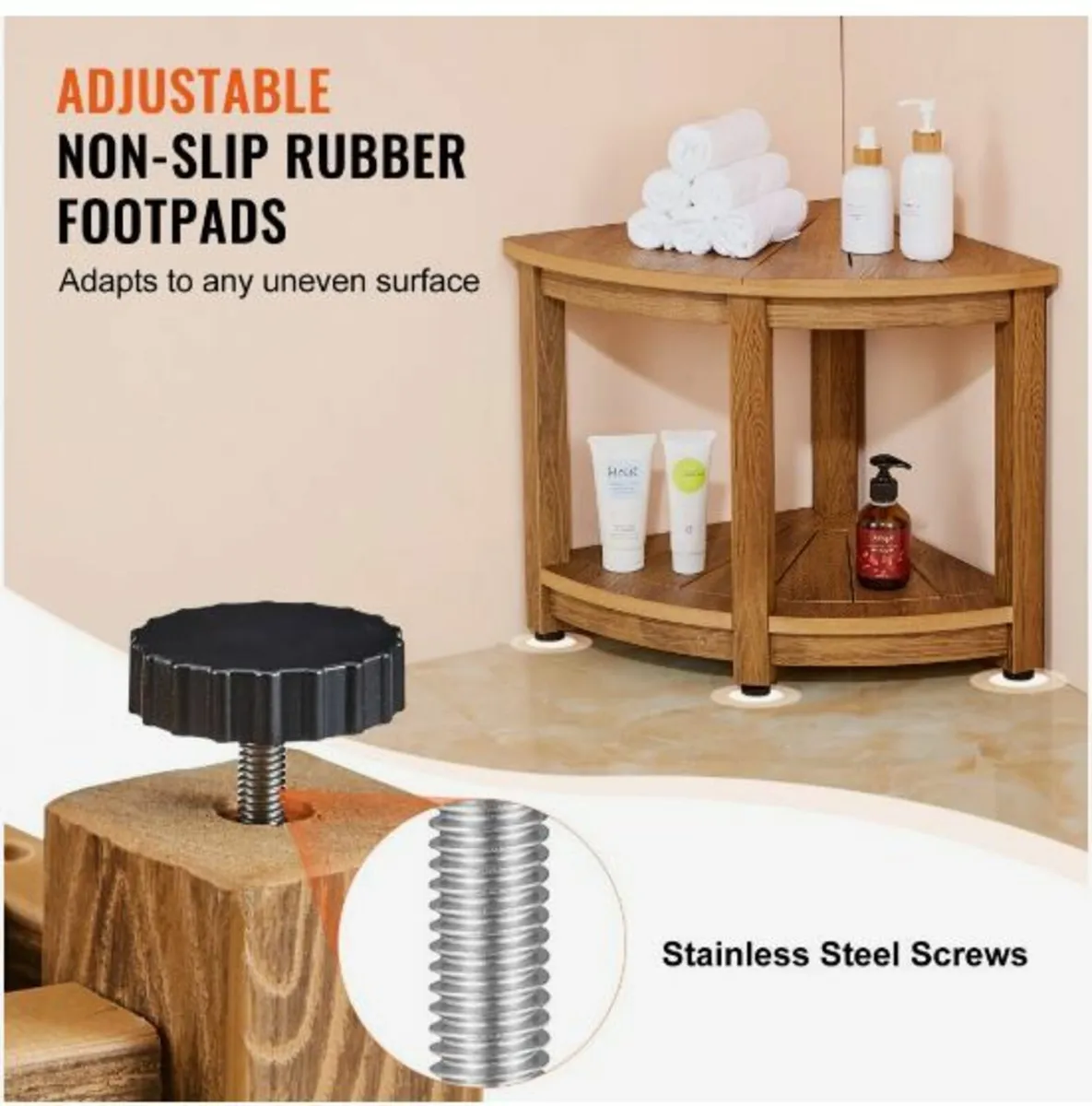 Corner Shower Bench - Image 3