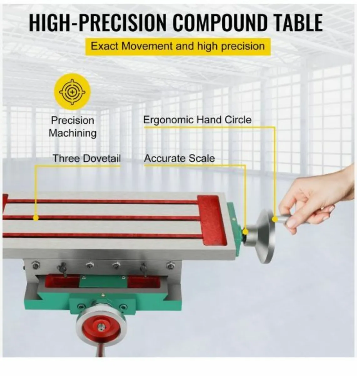 Milling Table 17.7×6.7Inch Compound - Image 3