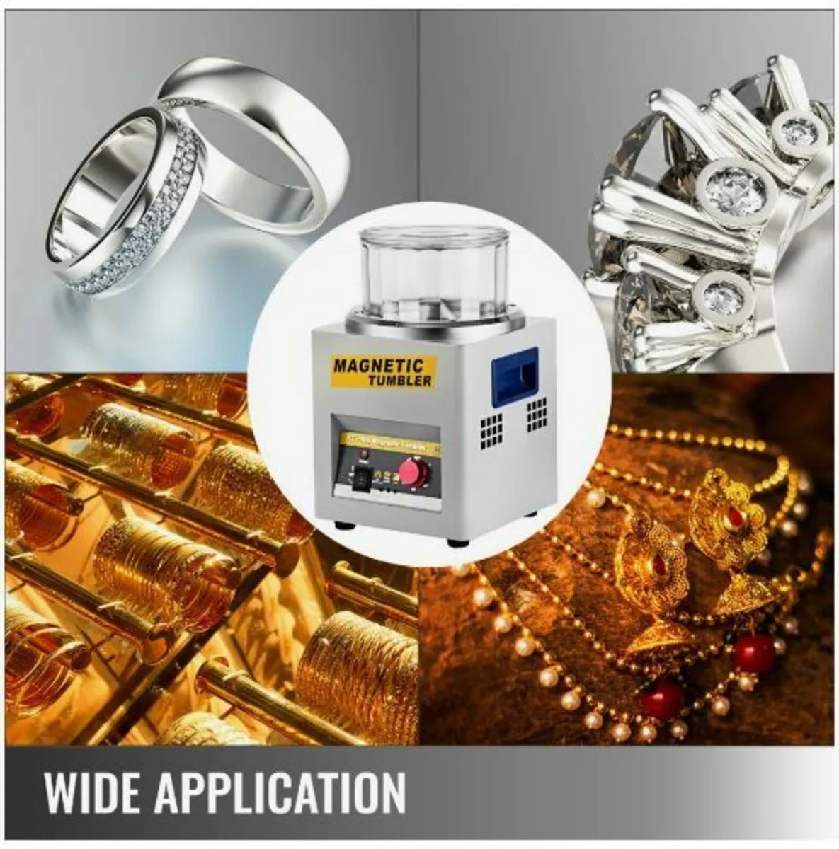 KT-185 Magnetic Tumbler 180mm Jewelry Polisher - Image 4