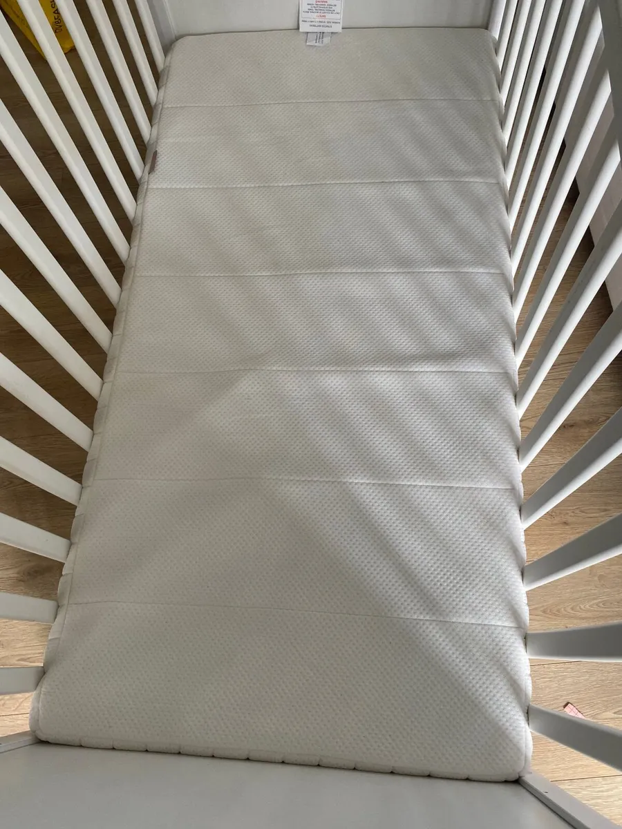 Cot bed and mattress - Image 2