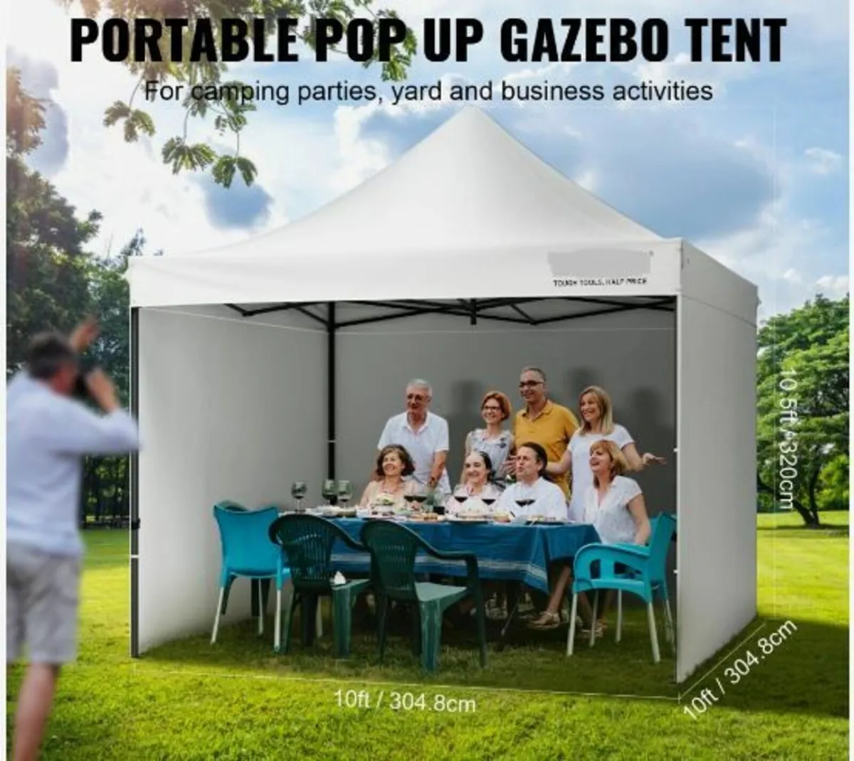 Pop Up Canopy Tent Outdoor Gazebo - Image 3