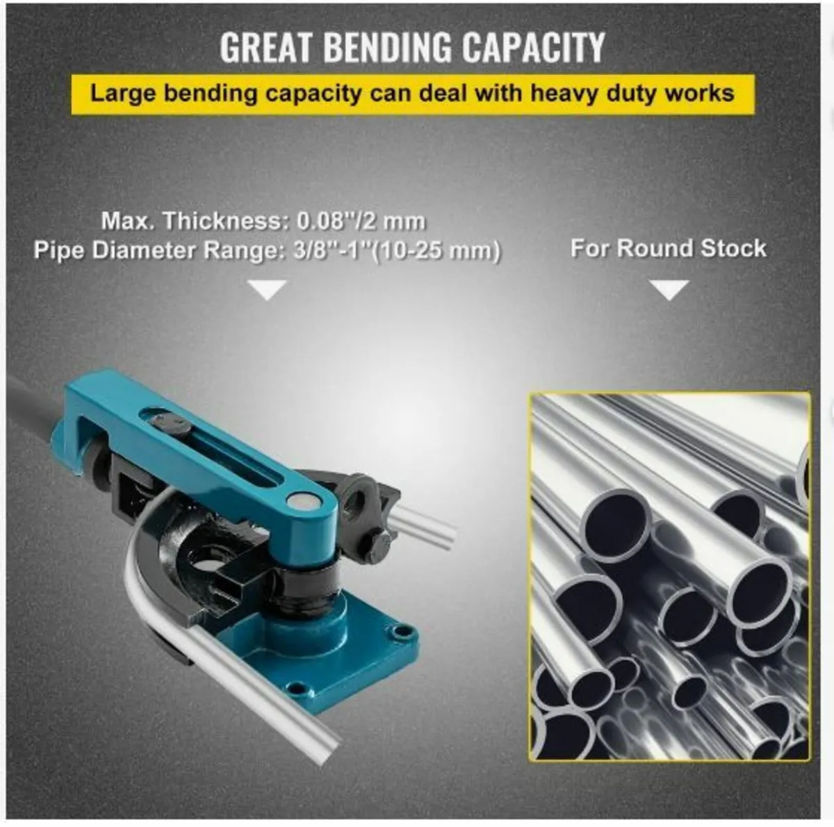 Pipe Bender 3/8 to 1 Inch Pipe Tubing - Image 2