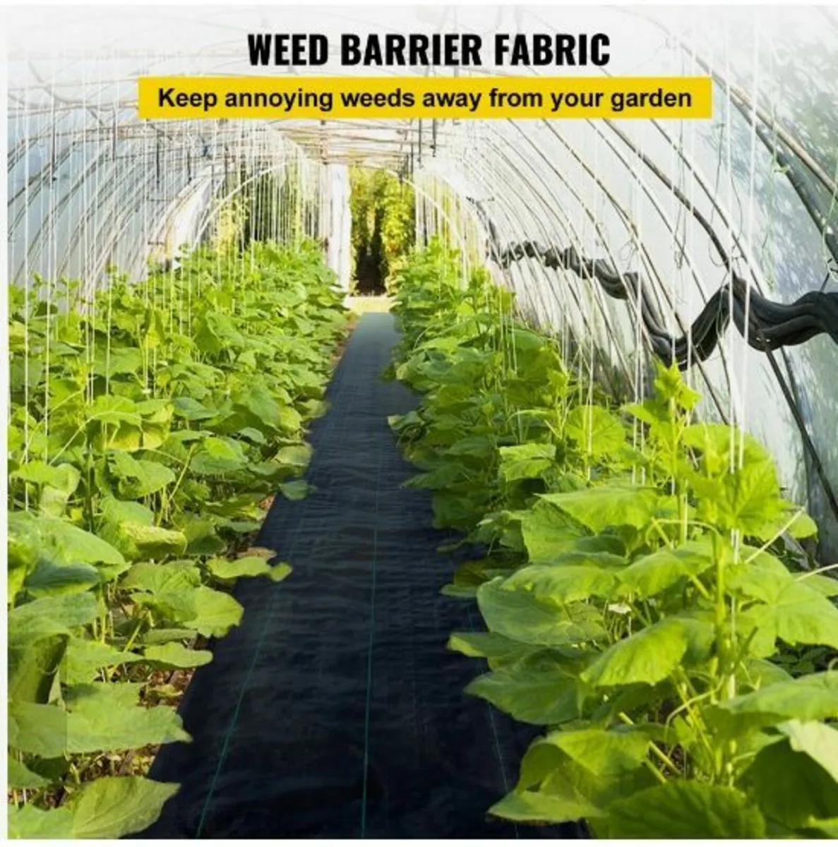 6x300 ft Heavy Duty PP Woven Weed Barrier - Image 2