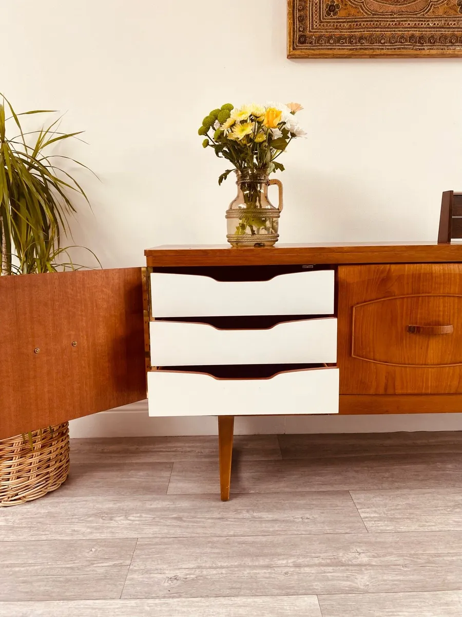 Mid Century Drinks Cabinet Sideboard - Image 4