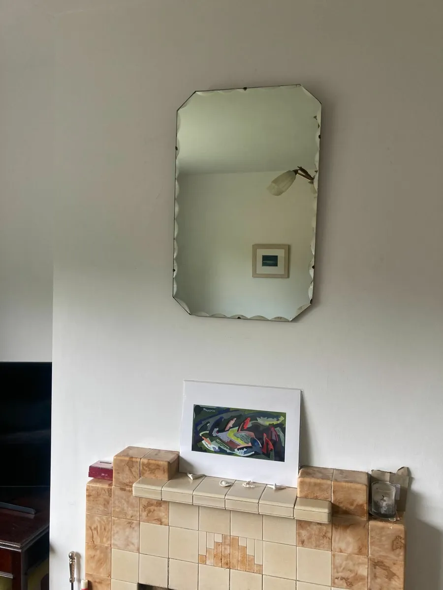 Mirror - Over Mantle / Hall - Vintage - 1950`s - Image 3