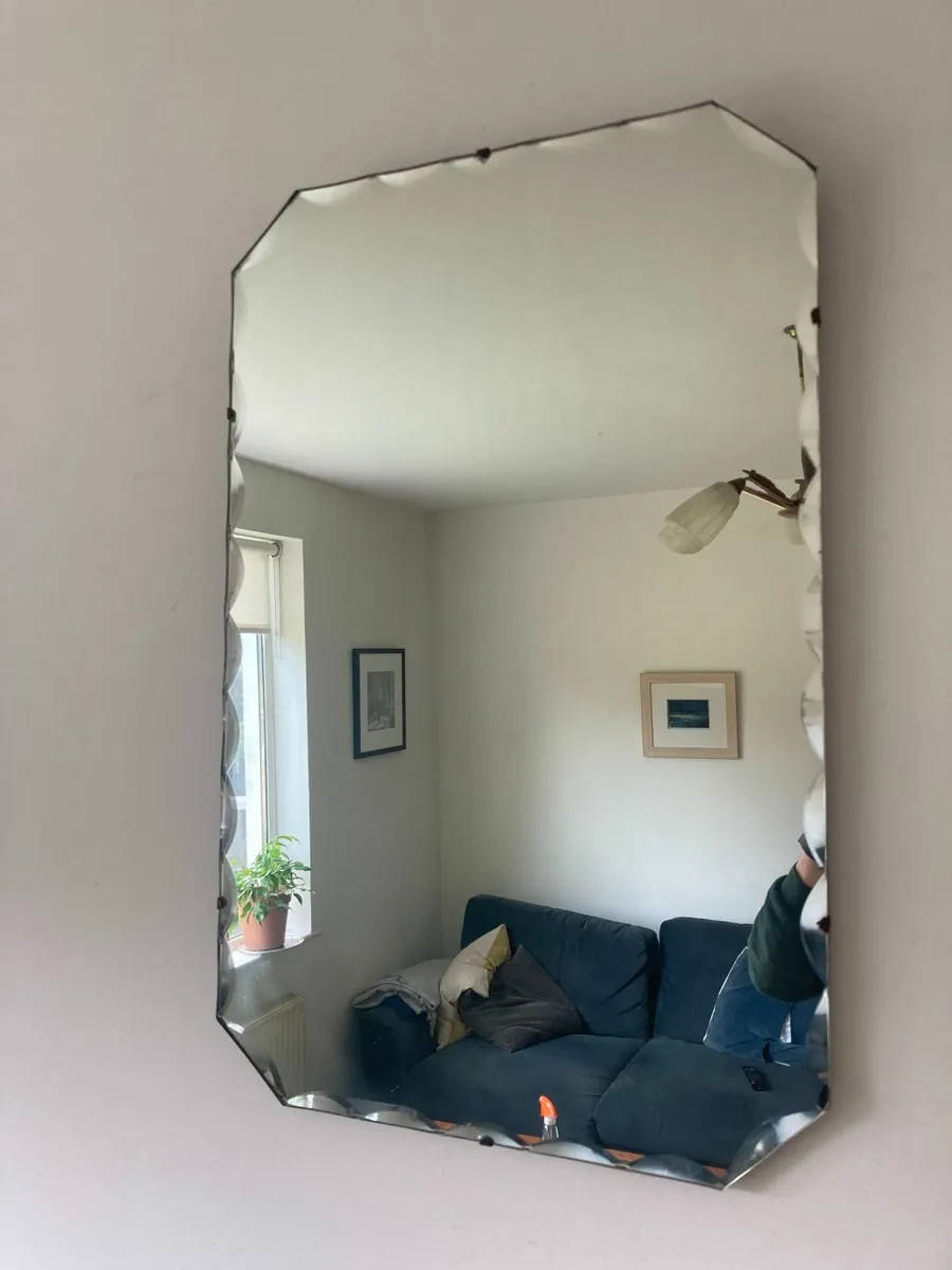 Mirror - Over Mantle / Hall - Vintage - 1950`s - Image 4