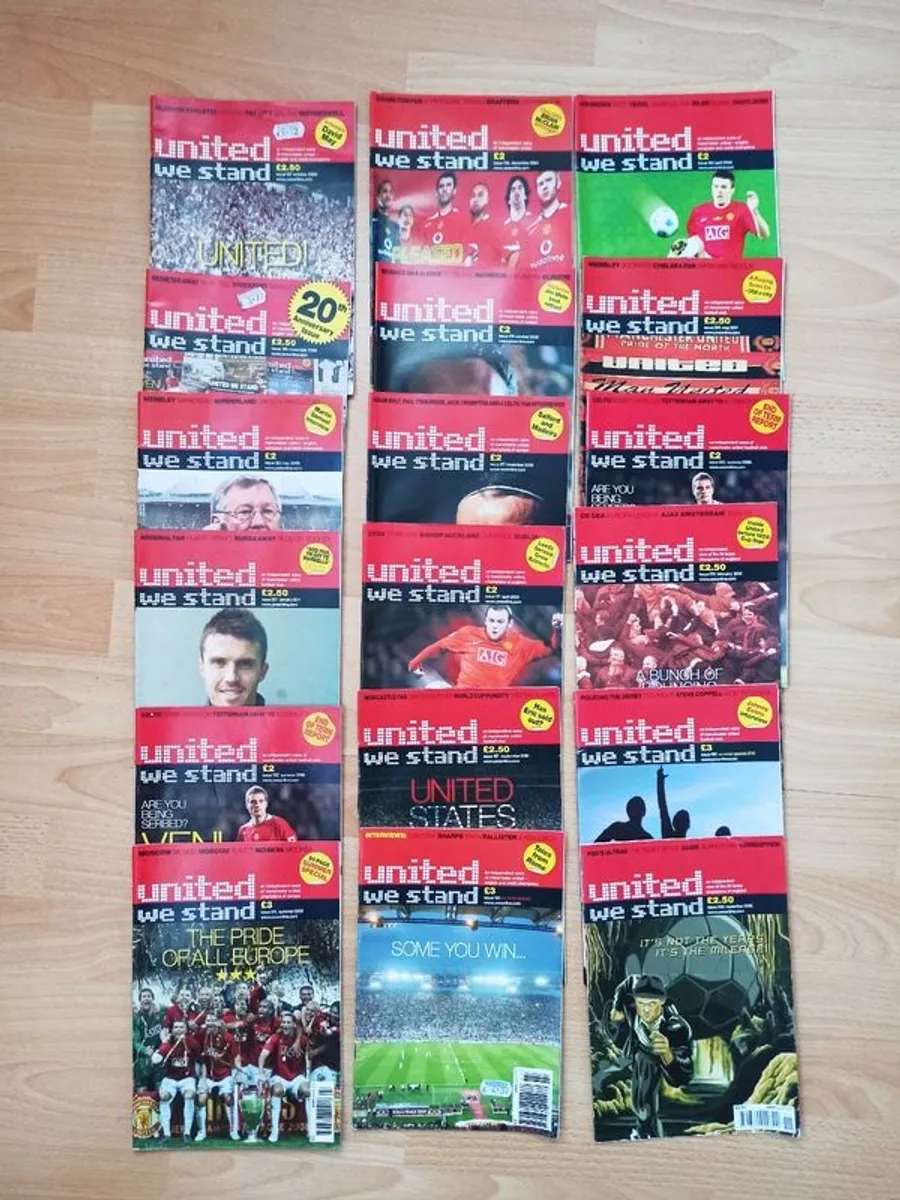 "United We Stand"  an independent voice of Manchester United football club magazine  18 magazines - Image 1