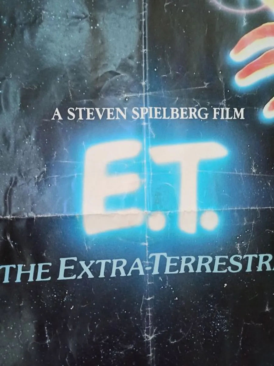 Vintage large poster "E.T. The Extra-Terrestrial"  Steven Spielberg  1982   59.5x 83.5cm - Image 2