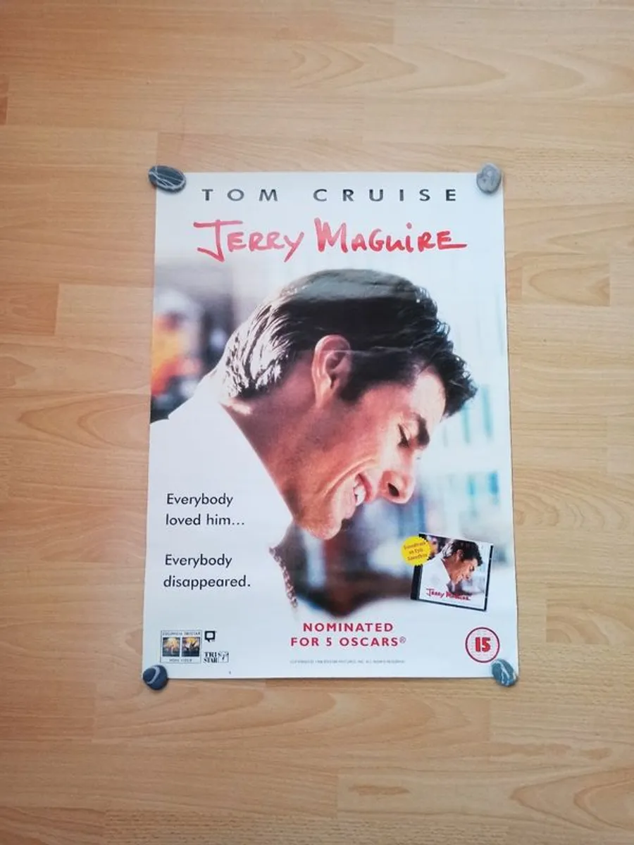 Movie poster  Tom Cruise  "Jerry Maguire"  1996  42x59.5cm - Image 1