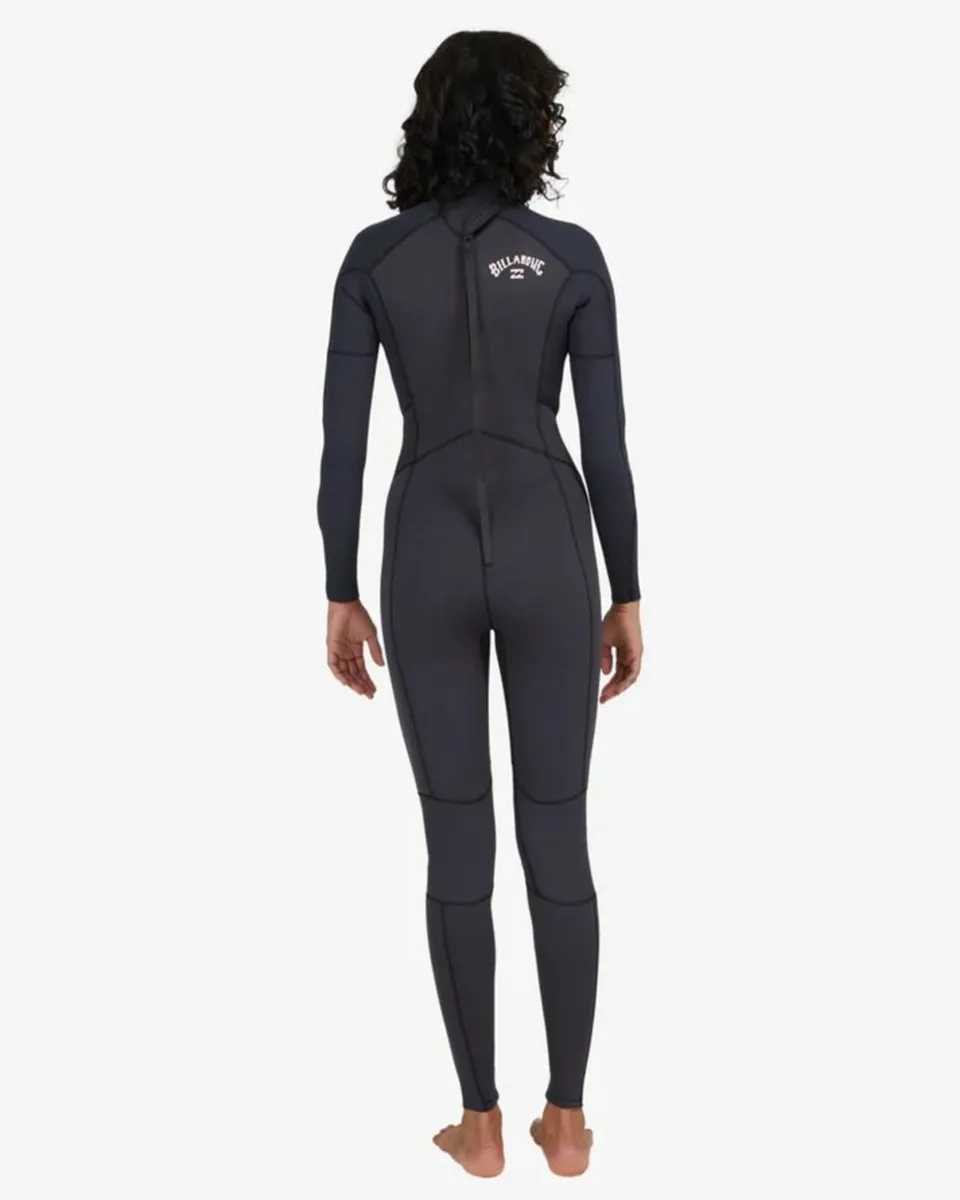 Billabong Launch 3:2mm Flatlock Wetsuit Women Blac - Image 4