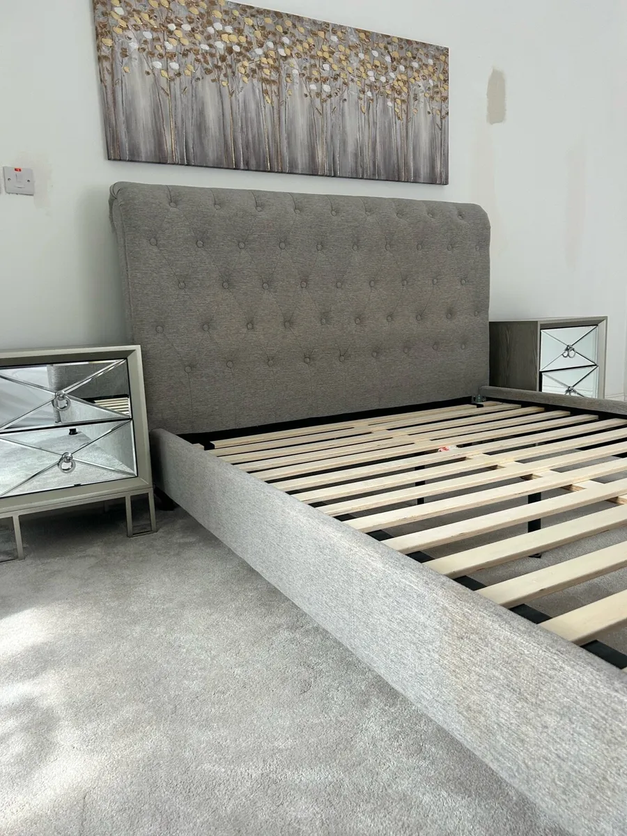 King Size Bed, EMMA Mattress and Side Lockers - Image 2