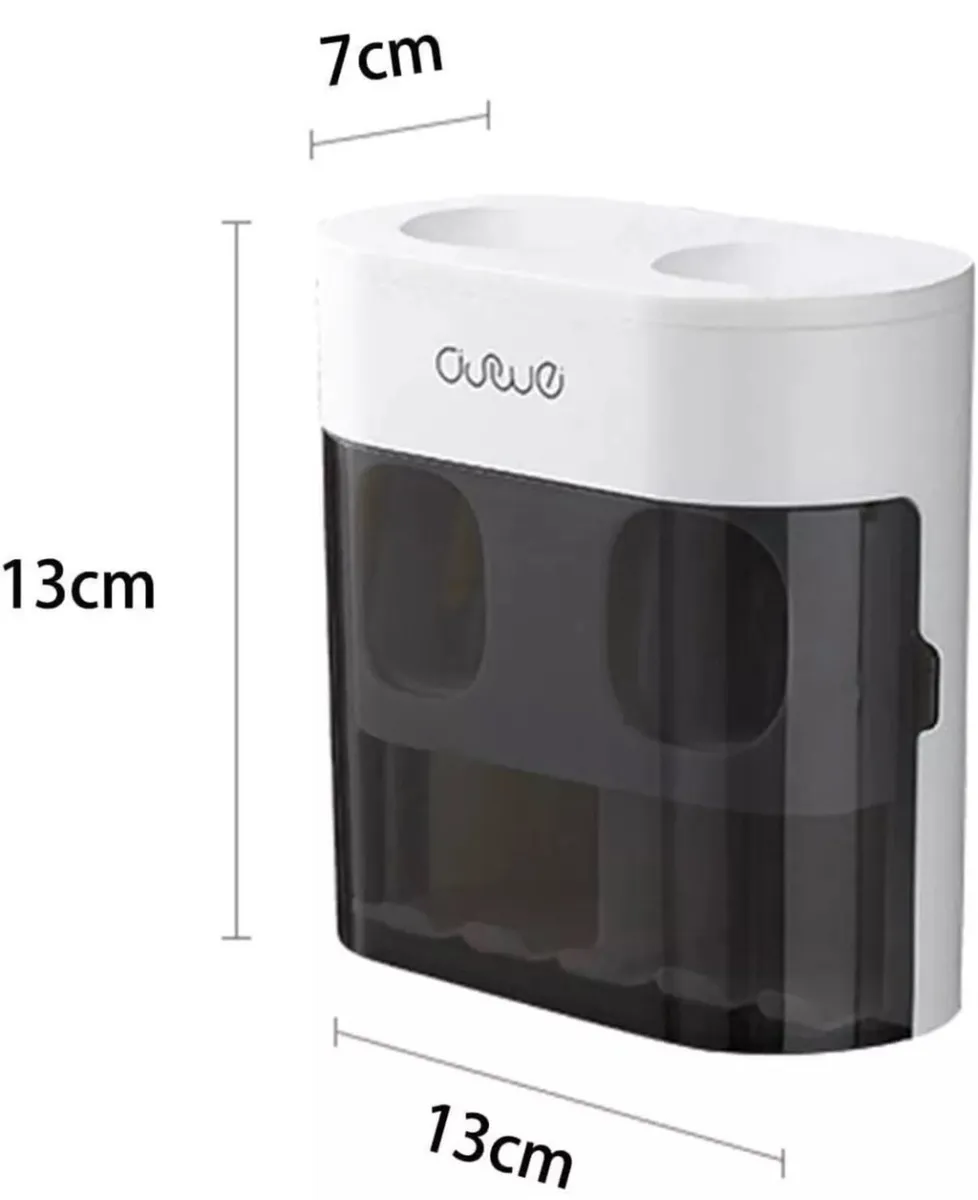 Toothpaste Dispenser Covered Toothbrush Holder - Image 4