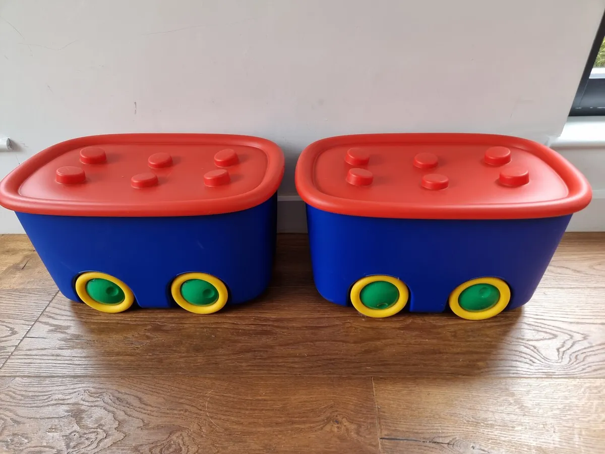 2 x toy storage boxes - Image 1