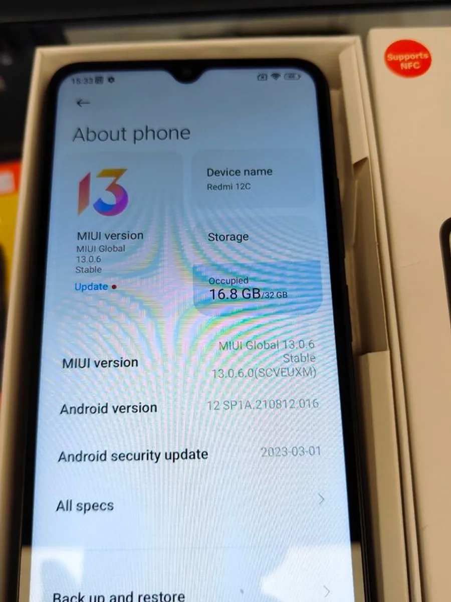 Xiaomi Redmi 12C Dual Sim Unlocked 6.71 Boxed Grey 32GB (Excellent) - Image 3