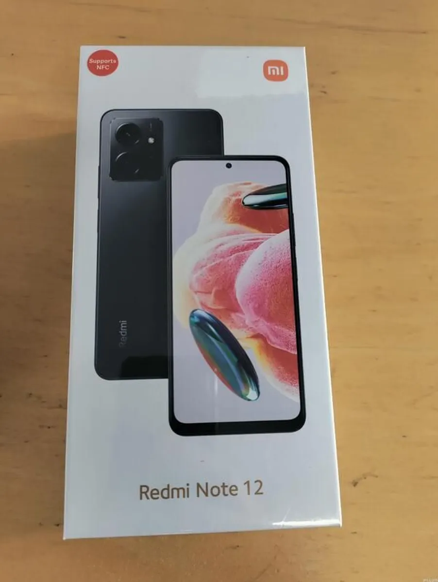 Xiaomi Redmi Note 12 Dual Sim (Unlocked) - Onyx Grey Supports NFC/ 4GB/ 128GB New - Image 1
