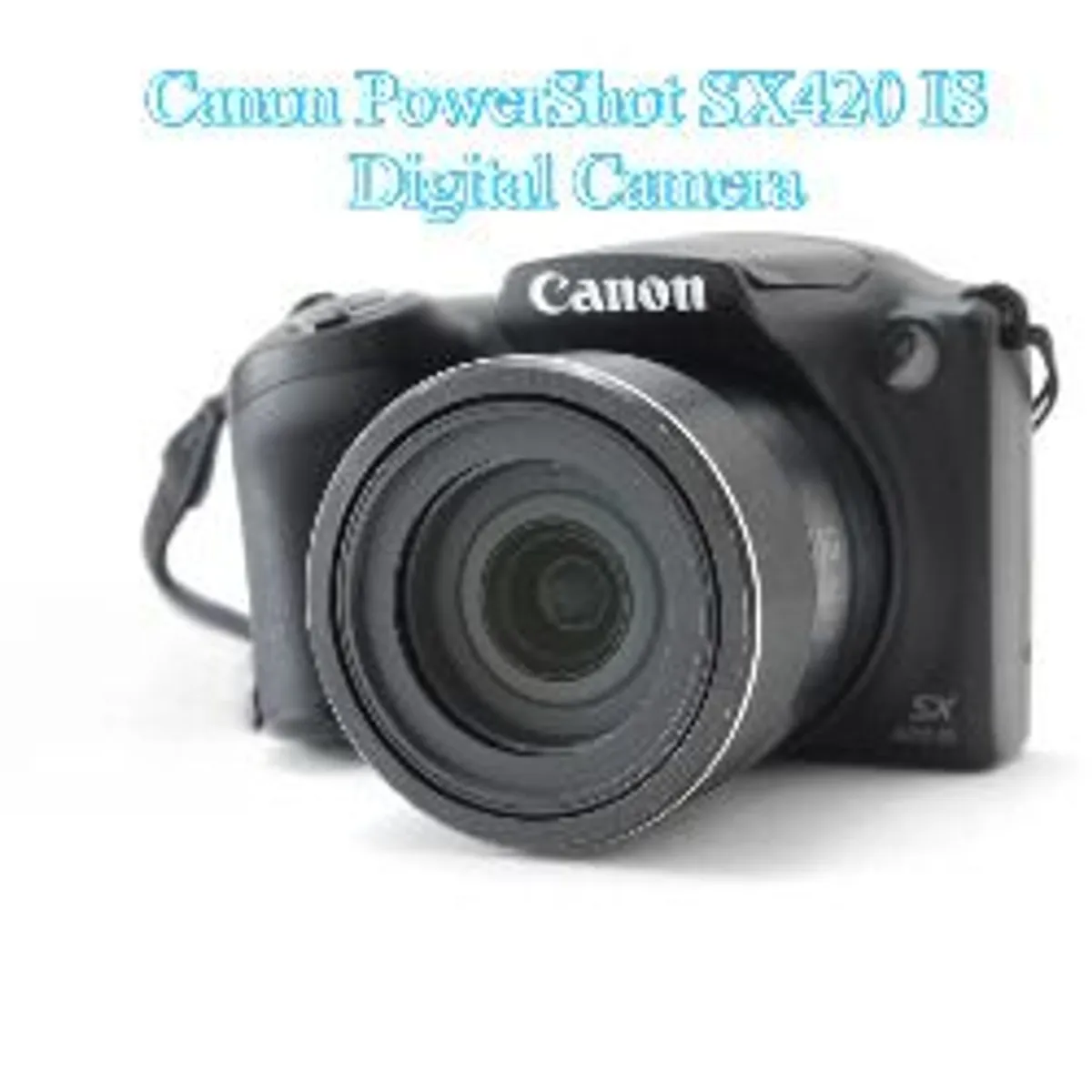 Canon PowerShot SX420 IS Digital Camera 20 MP 42x Optical Zoom Black/ Used - Image 1