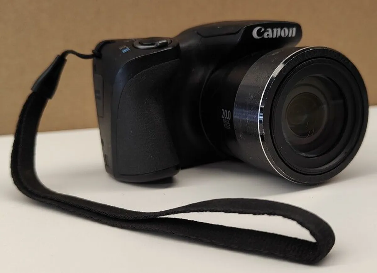 Canon PowerShot SX420 IS Digital Camera 20 MP 42x Optical Zoom Black/ Used - Image 2