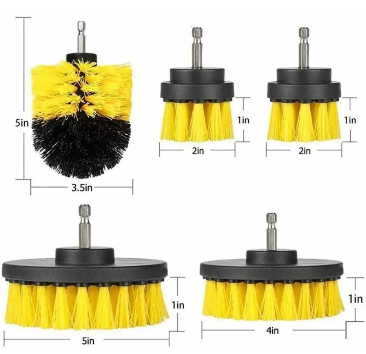 5PCS Drill Attachment Cleaning Brush Kit NEW - Image 4