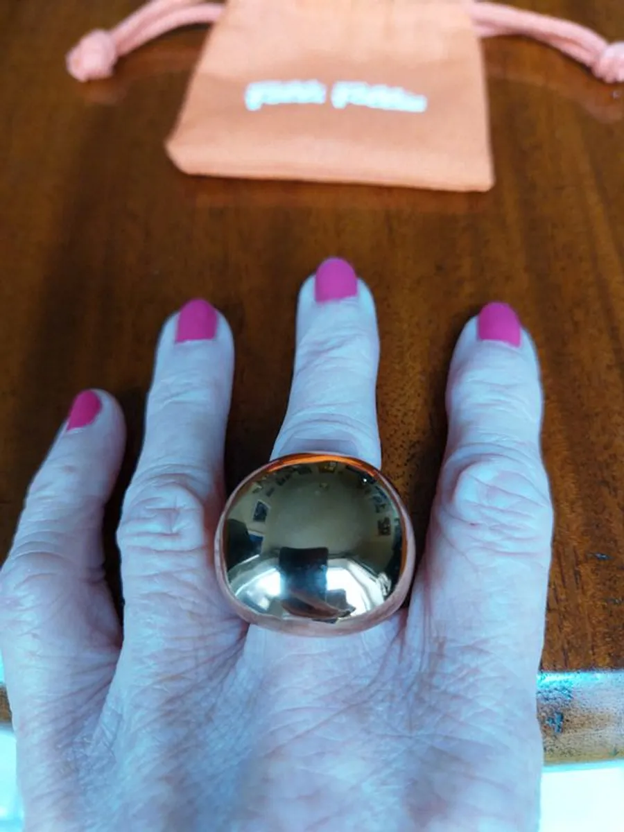 Folli Follie Rose Gold Bombe Ring - Image 4