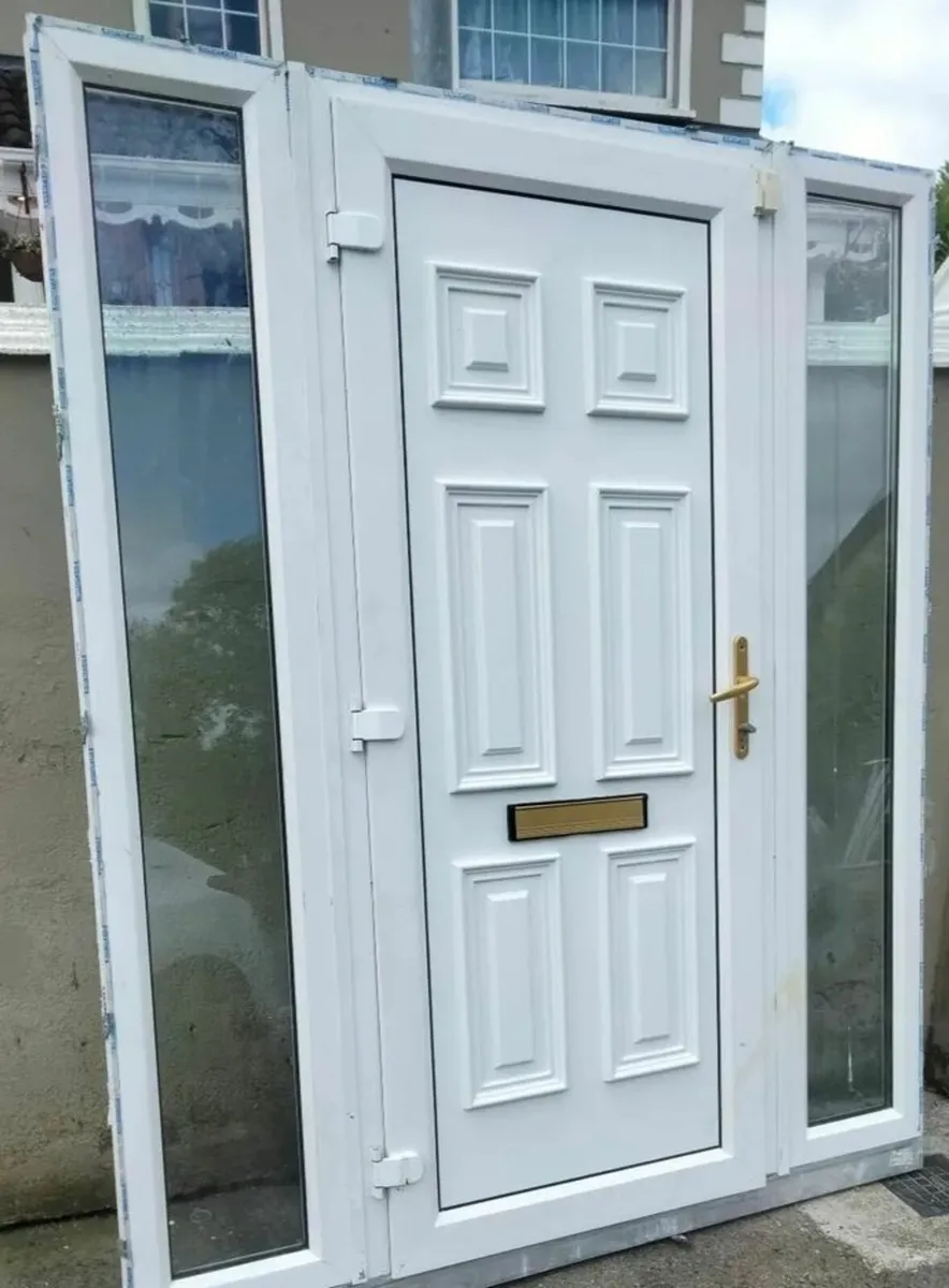 🏠 HIGH QUALITY PVC DOOR WITH 2 SIDE PANELS🏠
