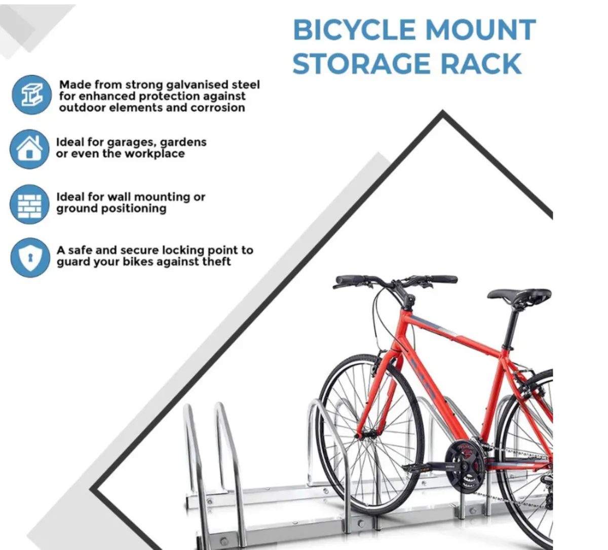 4 Bike Rack Bicycle Parking Stand NEW - Image 3