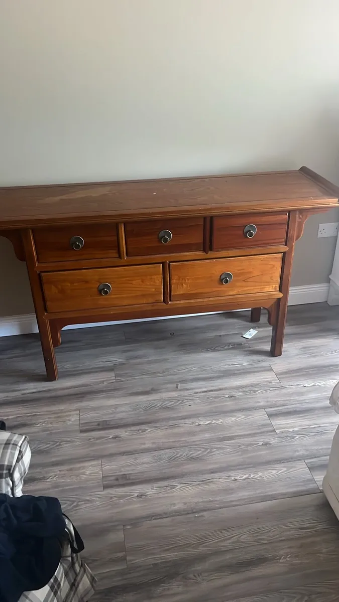 Oak Wooden Chest of Drawers - Image 1