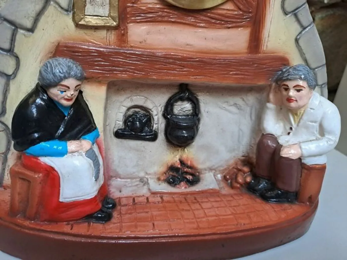 Mechanical fireside picture Clock - Image 4