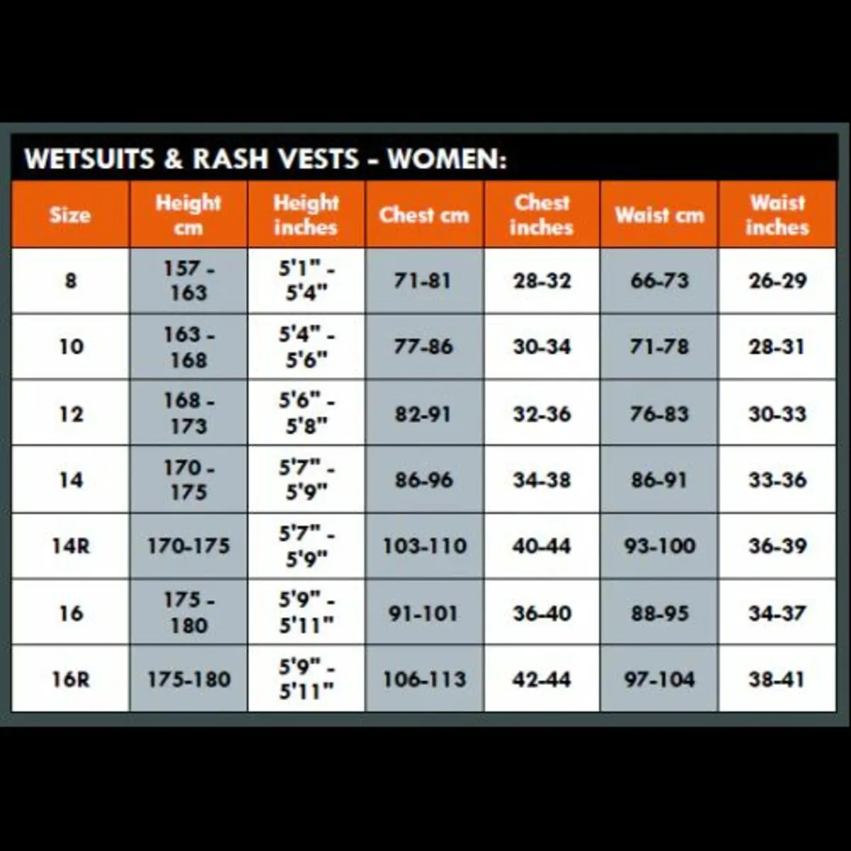 Typhoon Swarm Ladies 3:2 Wetsuit Back Zip Flatlock - Image 3