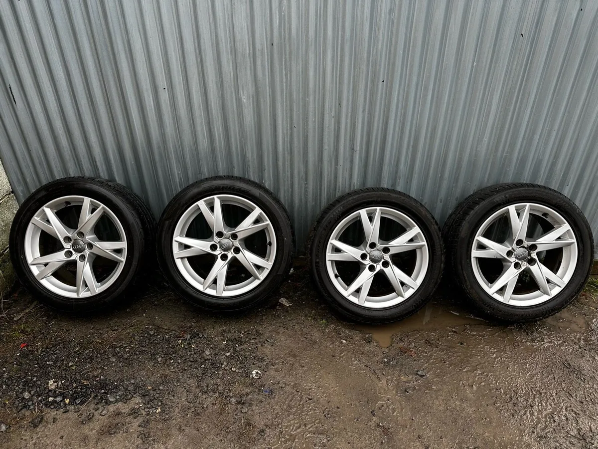 Genuine Audi 17” Alloys Brand New Tyres - Image 1