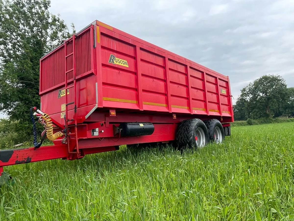 Ruscon 20 foot grain trailer, - Image 2