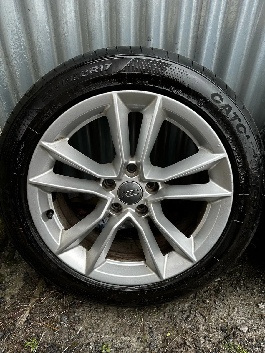Genuine Audi 17” Alloys Good Tyres - Image 2