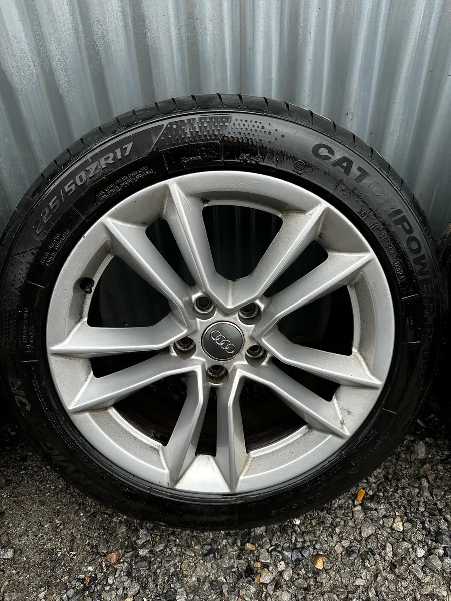 Genuine Audi 17” Alloys Good Tyres - Image 4