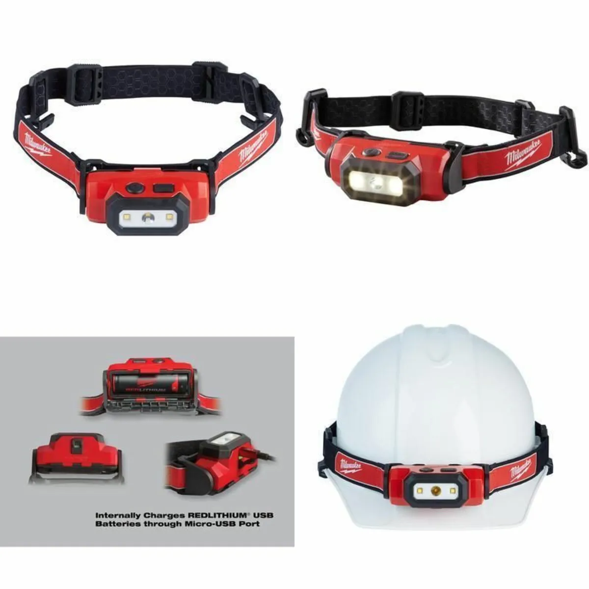 Milwaukee 600/475 Lumen Rechargeable Head Light - Image 3