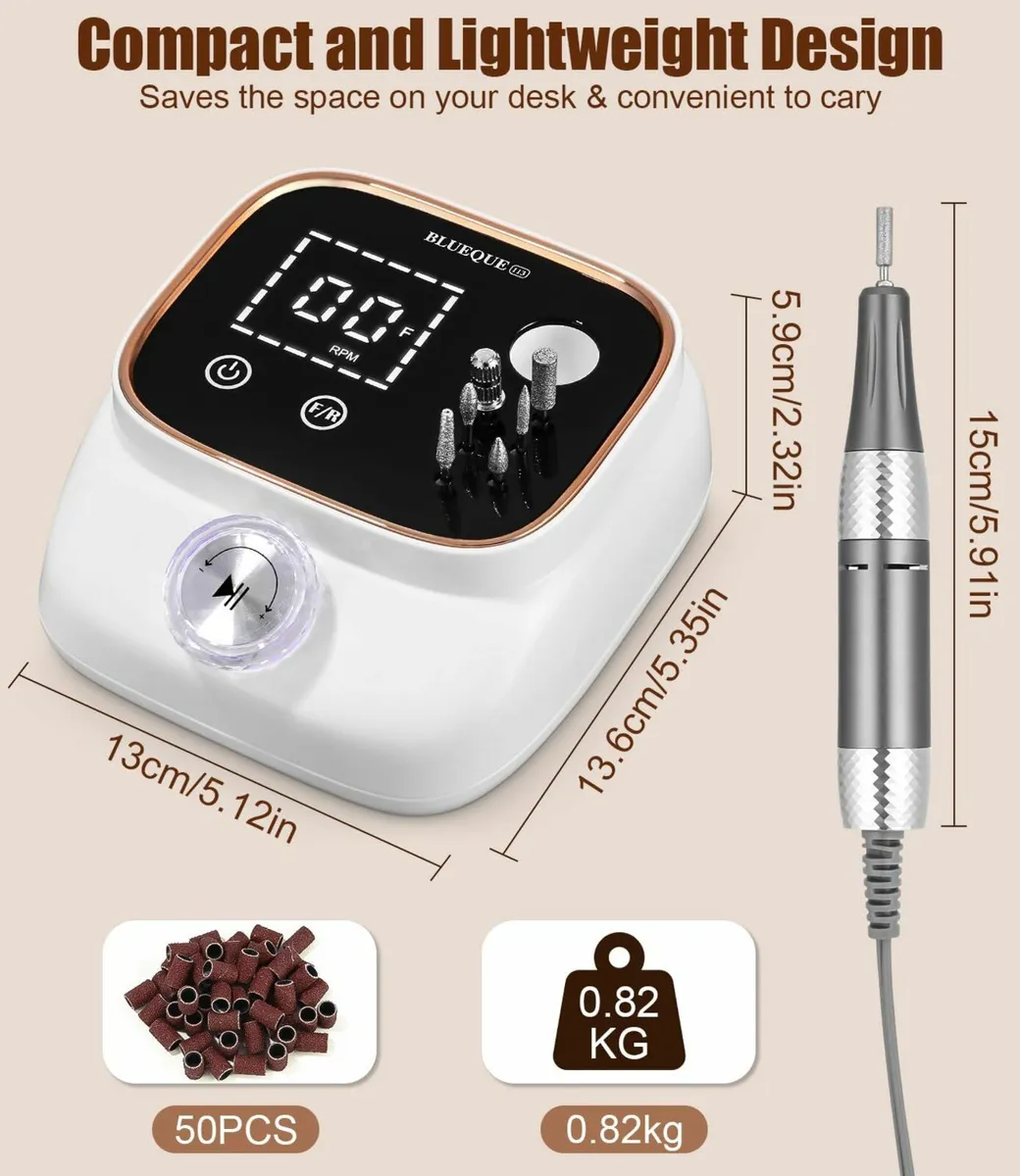 45000 RPM Touch Screen Nail Drill - Image 2