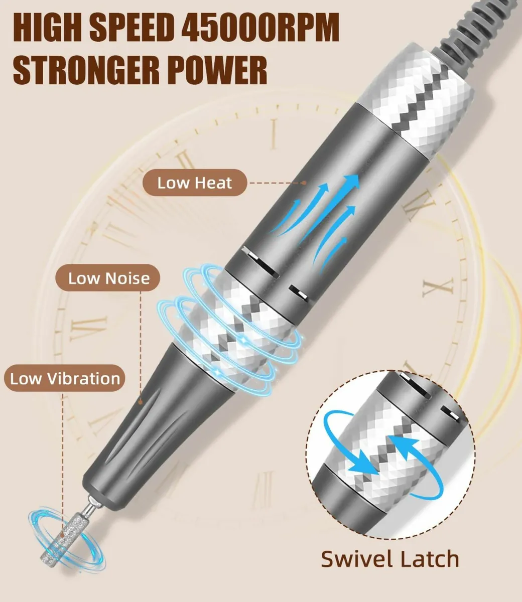 45000 RPM Touch Screen Nail Drill - Image 3