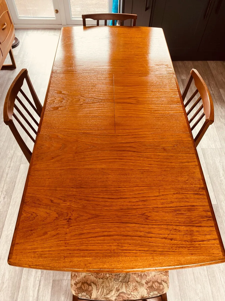 Mid Century Extendable Dining Table - Image 3